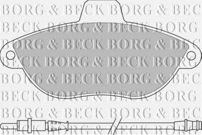 BORG & BECK bbp1461 -  Комплект тормозных колодок, дисковый тормоз